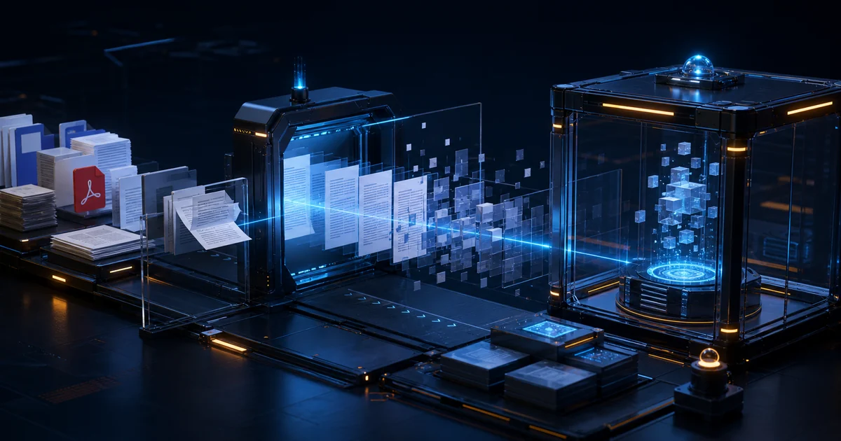 Document PII scanning pipeline illustration