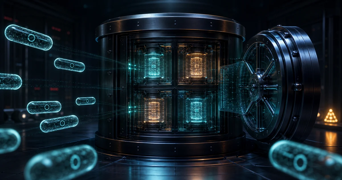 Reversible PII vault illustration